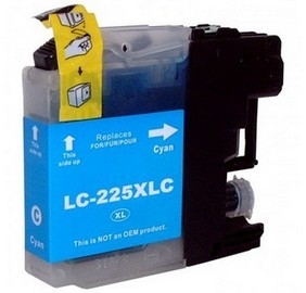 Brother LC-225XL inktcartridge cyaan met chip huismerk