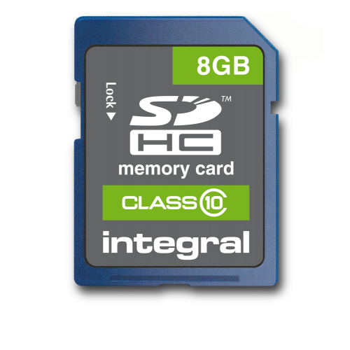 8GB Integral SDHC card Class 10 (20MB/s)
