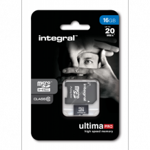 16GB Integral MicroSDHC card Class 10 UltimaPro (20MB/s)