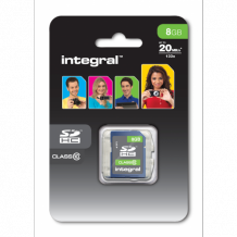 8GB Integral SDHC card Class 10 (20MB/s)