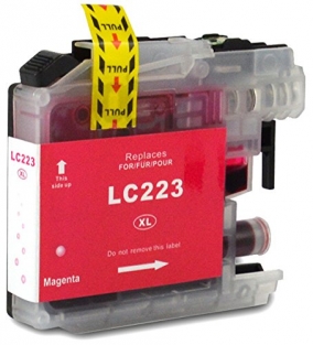 Brother LC-223M inktcartridge magenta met chip huismerk