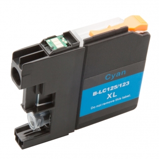 Brother LC-125XL inktcartridge cyaan met chip